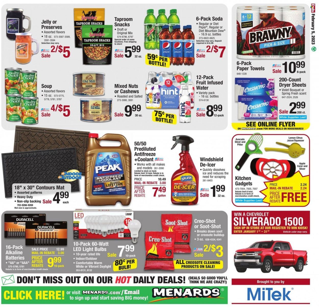 Menards Weekly Ad Flyer Specials January 26 to February 5, 2023