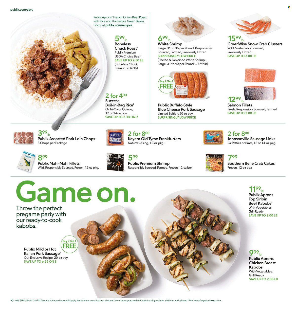 Publix (AL, FL, GA, NC, SC, TN) Weekly Ad Flyer Specials January 26 to February 1, 2023