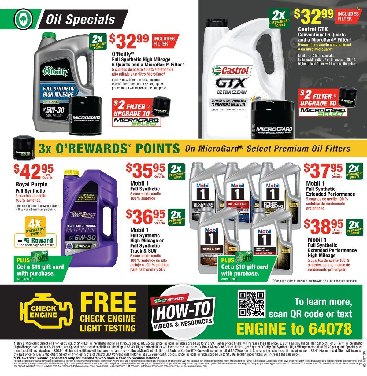 O'Reilly Auto Parts Weekly Ad Flyer Specials January 25 to February 21, 2023