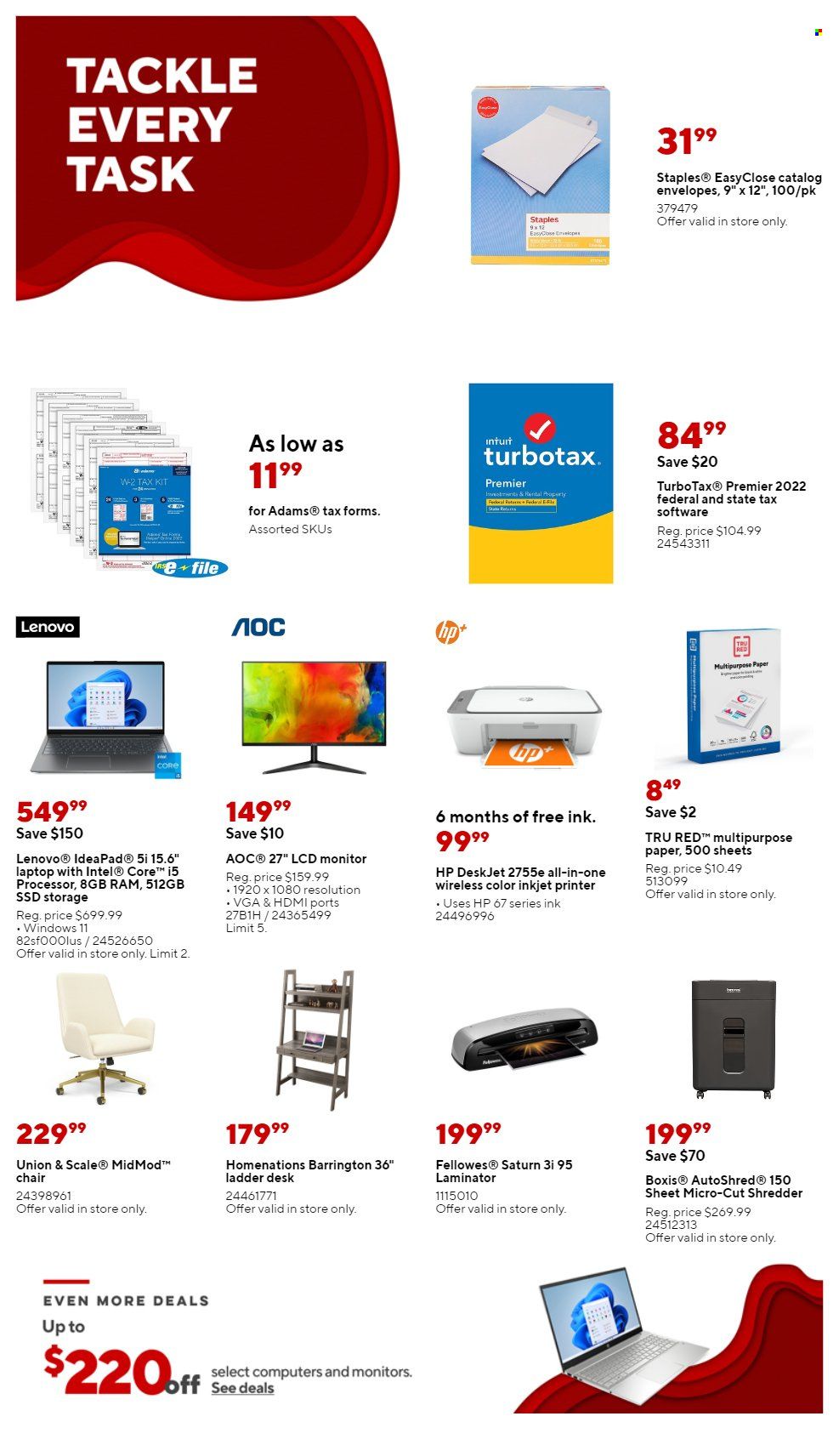Staples Weekly Ad Flyer Specials January 29 to February 4, 2023