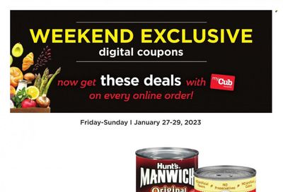 Cub Foods (MN) Weekly Ad Flyer Specials January 27 to January 29, 2023