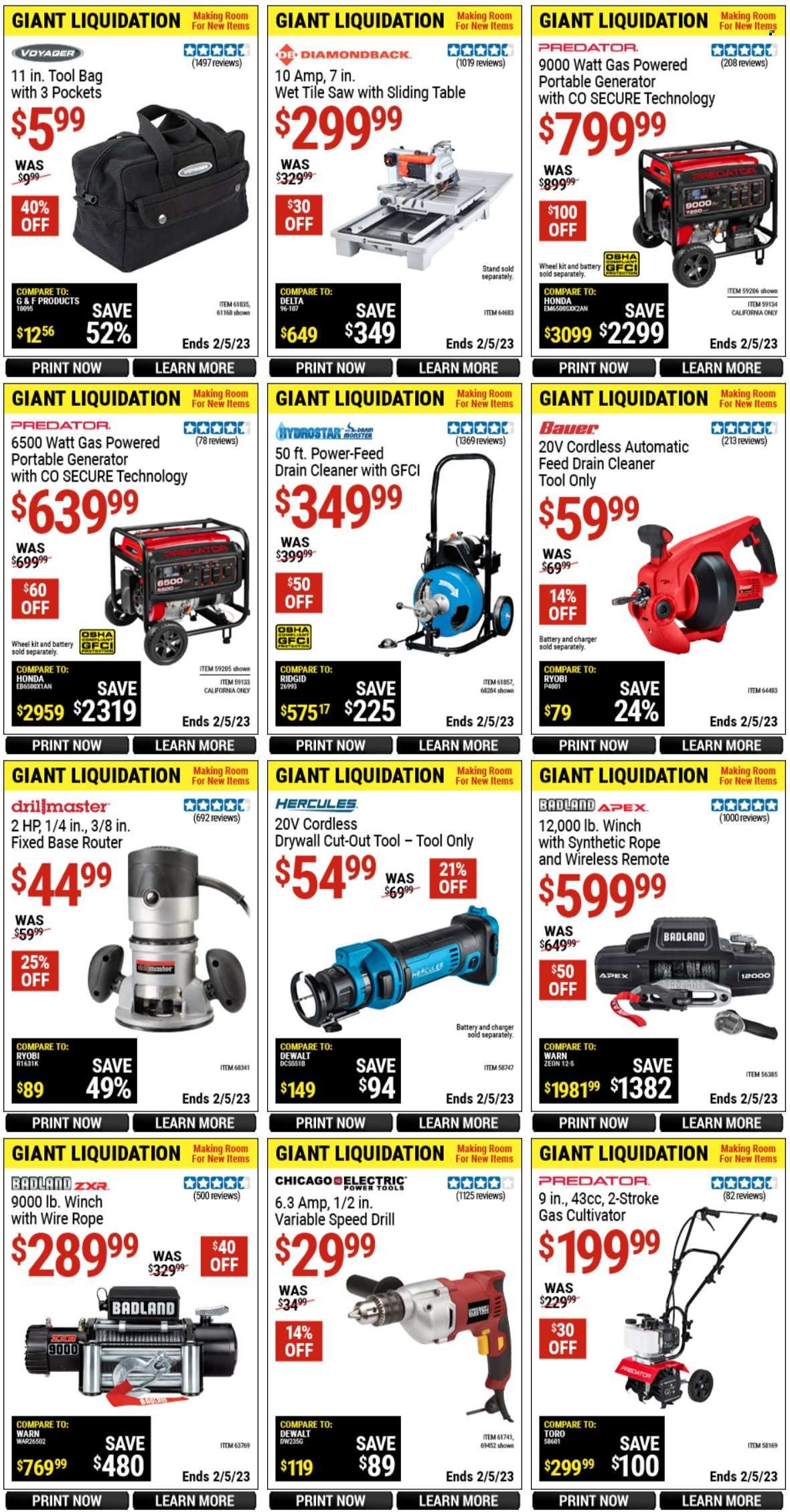 Harbor Freight Weekly Ad Flyer Specials January 27 to February 5, 2023