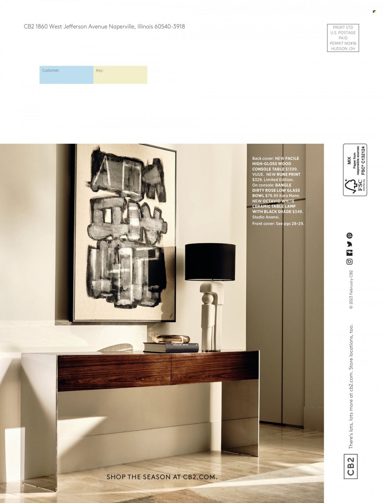 CB2 Weekly Ad Flyer Specials February 1 to February 28, 2023
