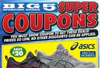 Big 5 (AZ, CA, CO, ID, NM, OR, UT, WA) Weekly Ad Flyer Specials January 27 to February 2, 2023