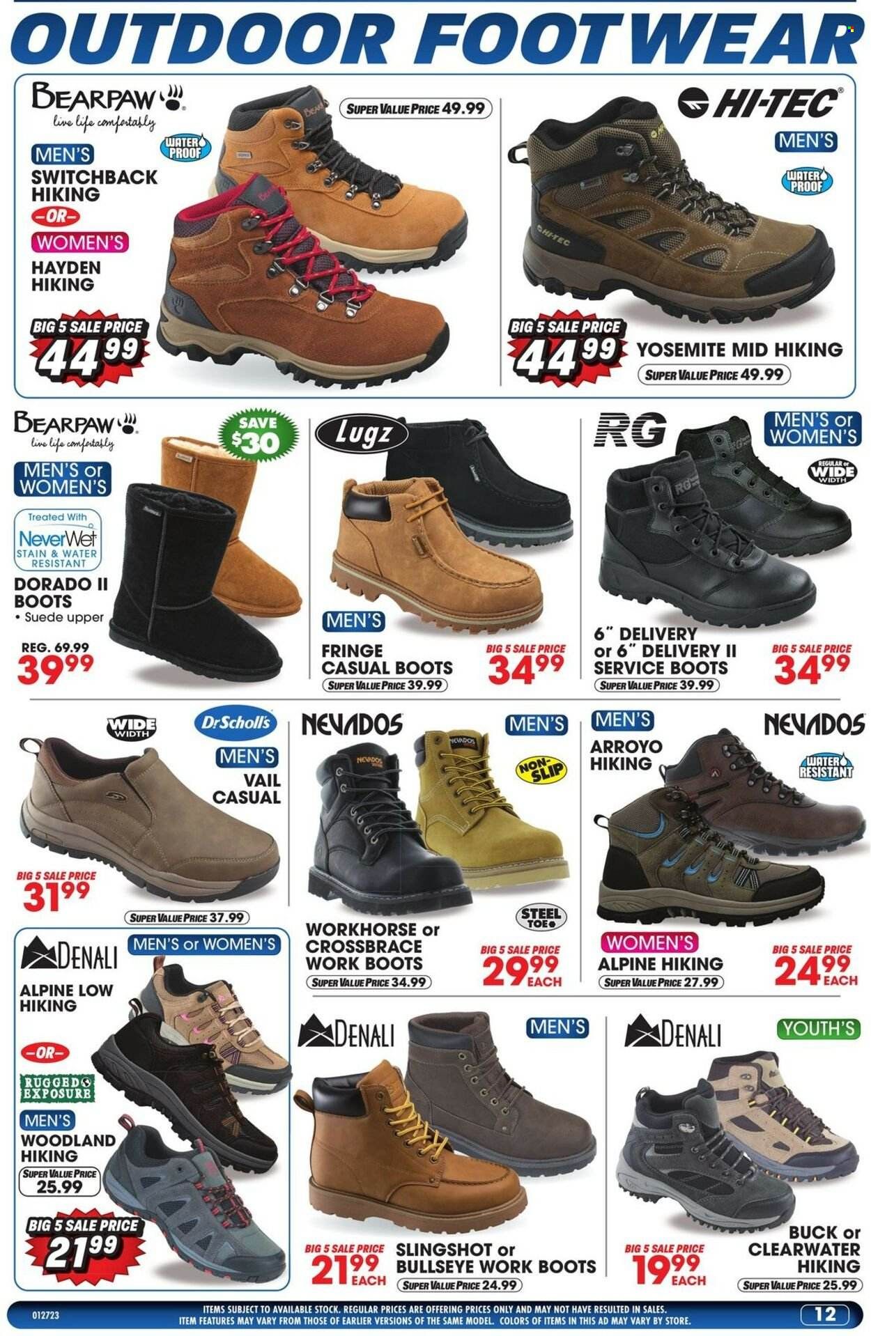 Big 5 (AZ, CA, CO, ID, NM, OR, UT, WA) Weekly Ad Flyer Specials January 27 to February 2, 2023