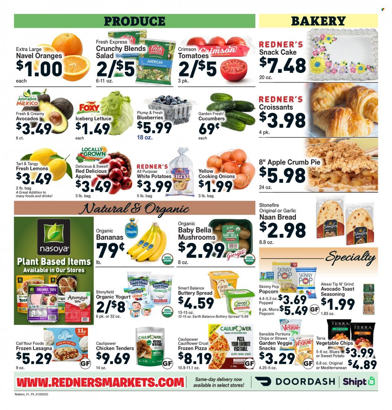 Redner's Markets (DE, MD, PA) Weekly Ad Flyer Specials January 26 to February 1, 2023