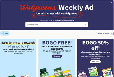 Walgreens Weekly Ad Flyer Specials January 29 to February 4, 2023