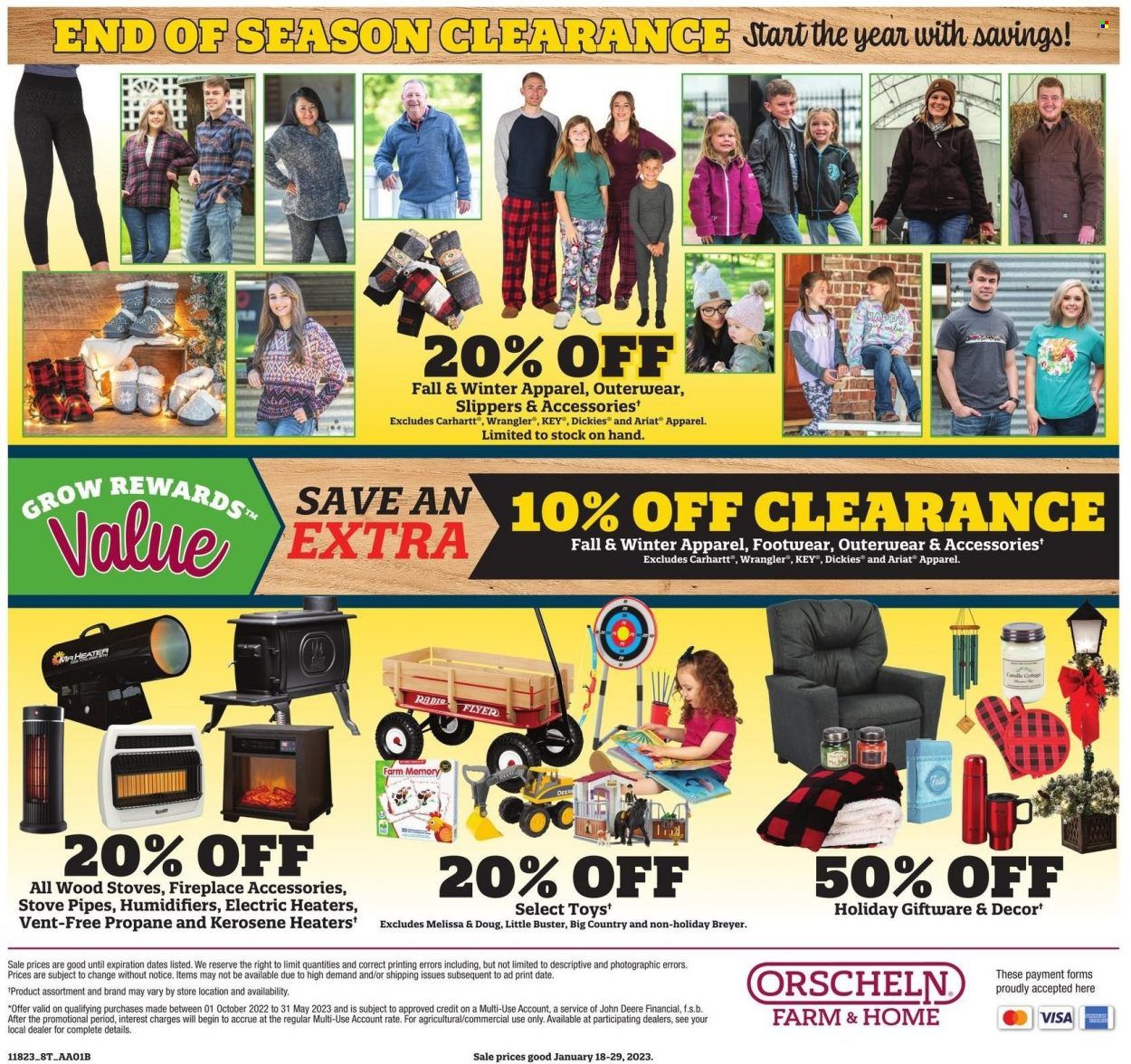 Orscheln Farm and Home (IA, IN, KS, MO, NE, OK) Weekly Ad Flyer Specials January 18 to January 29, 2023