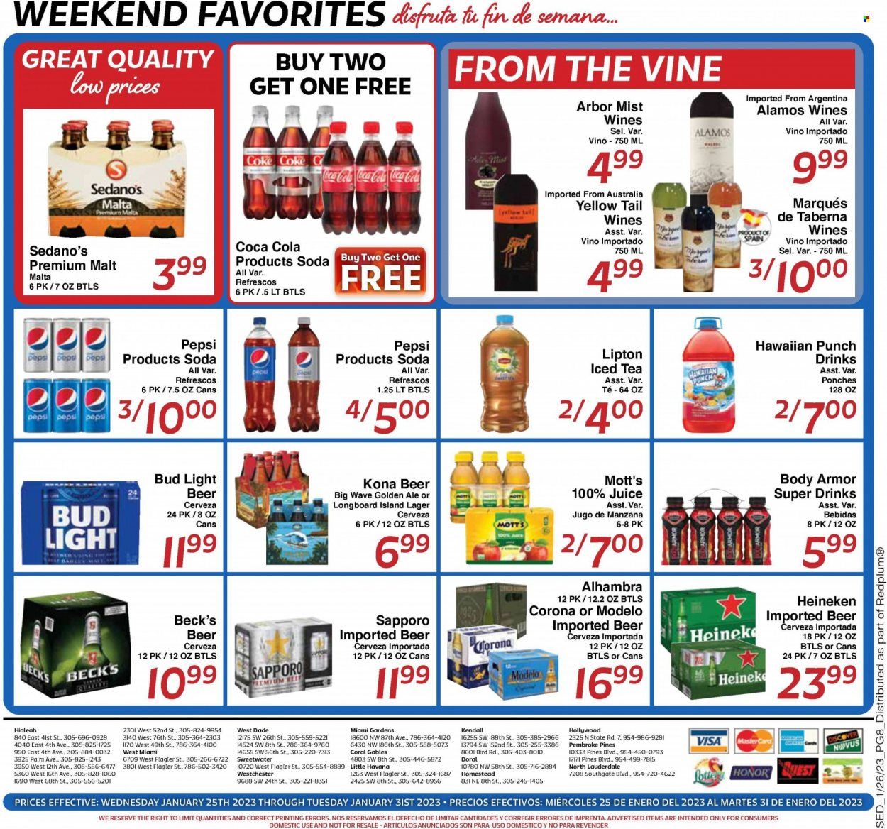 Sedano's (FL) Weekly Ad Flyer Specials January 25 to January 31, 2023