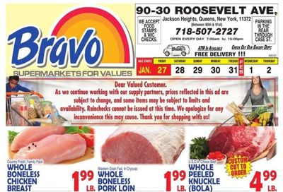 Bravo Supermarkets (CT, FL, MA, NJ, NY, PA) Weekly Ad Flyer Specials January 27 to February 2, 2023