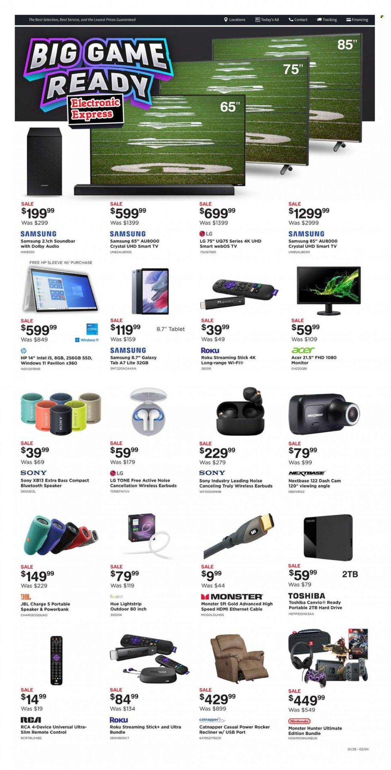 Electronic Express (AL, TN) Weekly Ad Flyer Specials January 29 to February 4, 2023