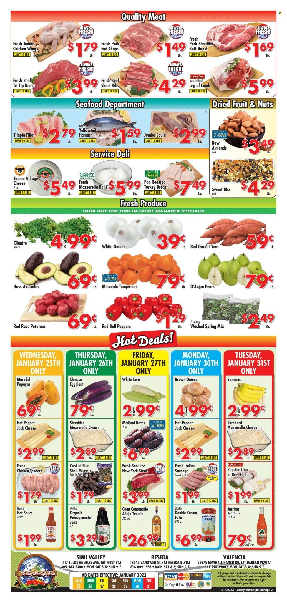 Valley Marketplace (CA) Weekly Ad Flyer Specials January 25 to January 31, 2023