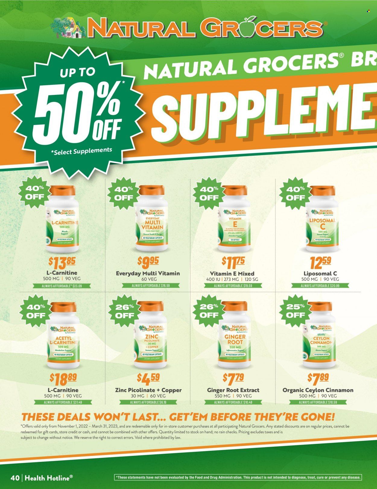 Natural Grocers Weekly Ad Flyer Specials January 27 to February 25, 2023