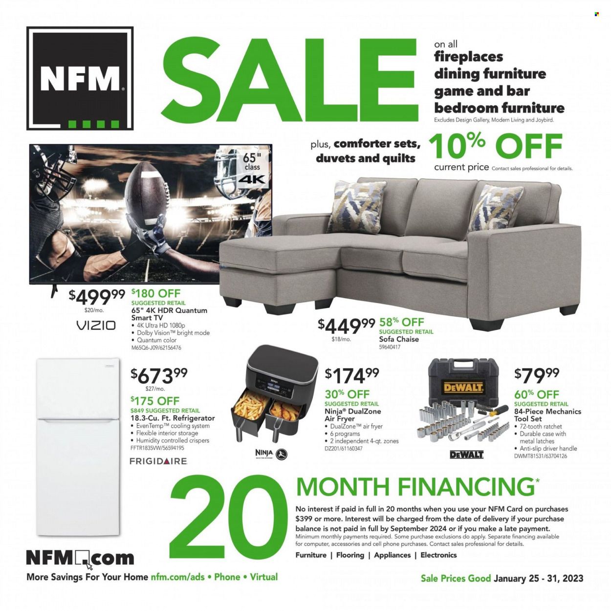 Nebraska Furniture Mart (IA, KS, NE, TX) Weekly Ad Flyer Specials January 25 to January 31, 2023