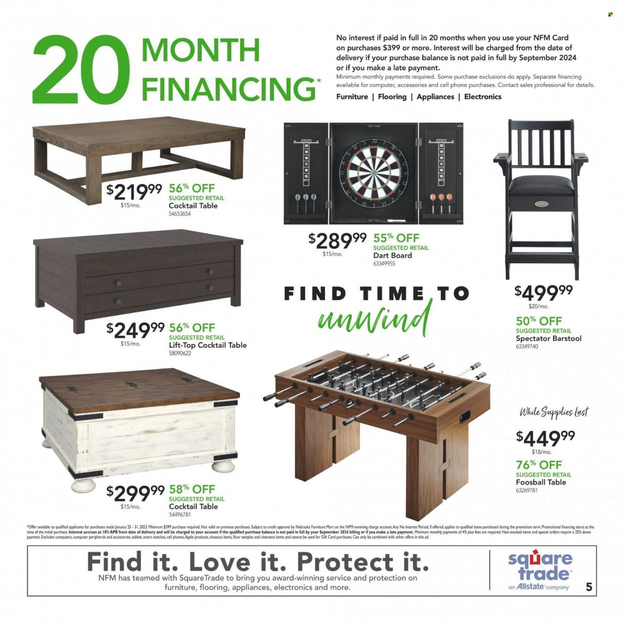 Nebraska Furniture Mart (IA, KS, NE, TX) Weekly Ad Flyer Specials January 25 to January 31, 2023