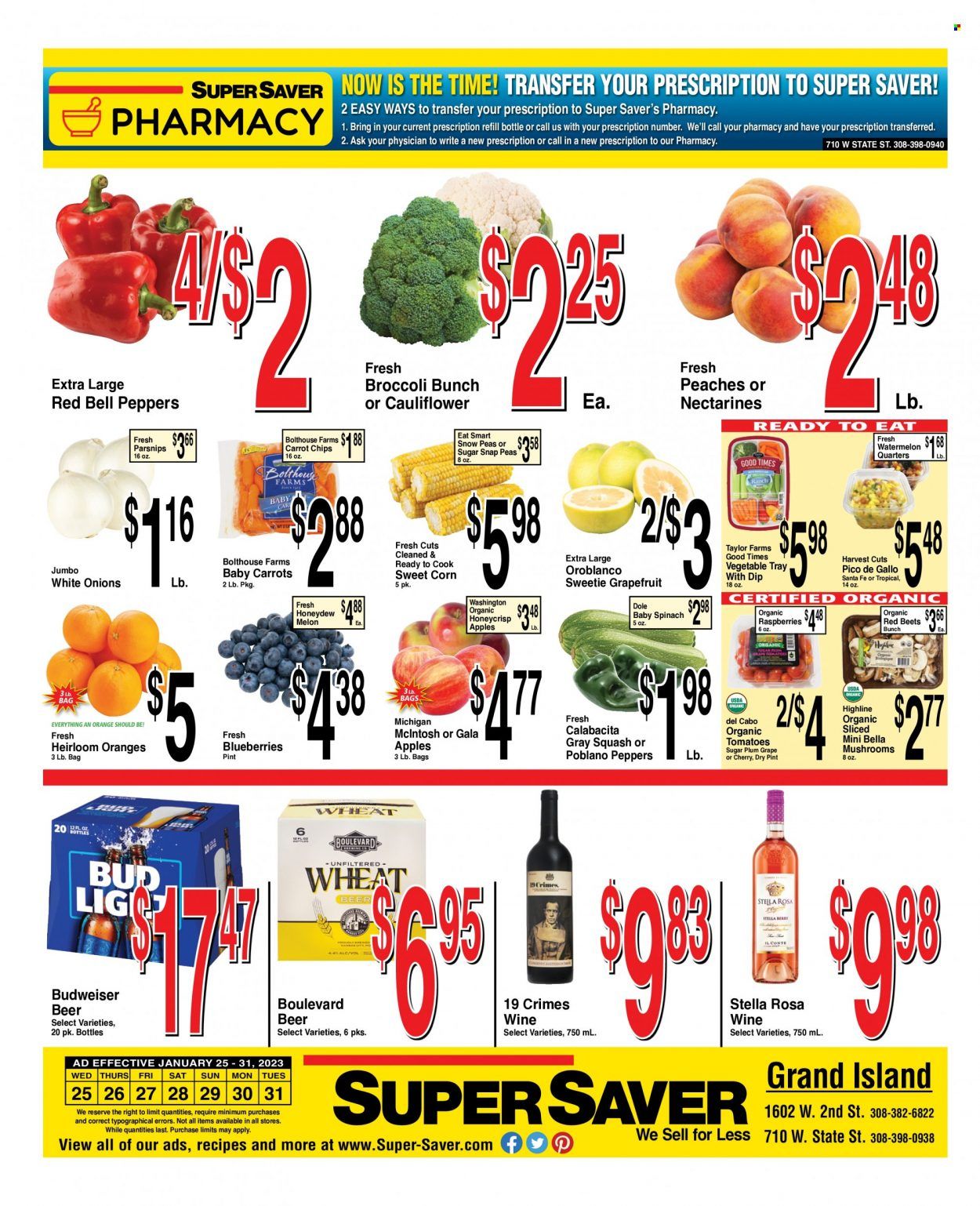 Super Saver Weekly Ad Flyer Specials January 25 to January 31, 2023