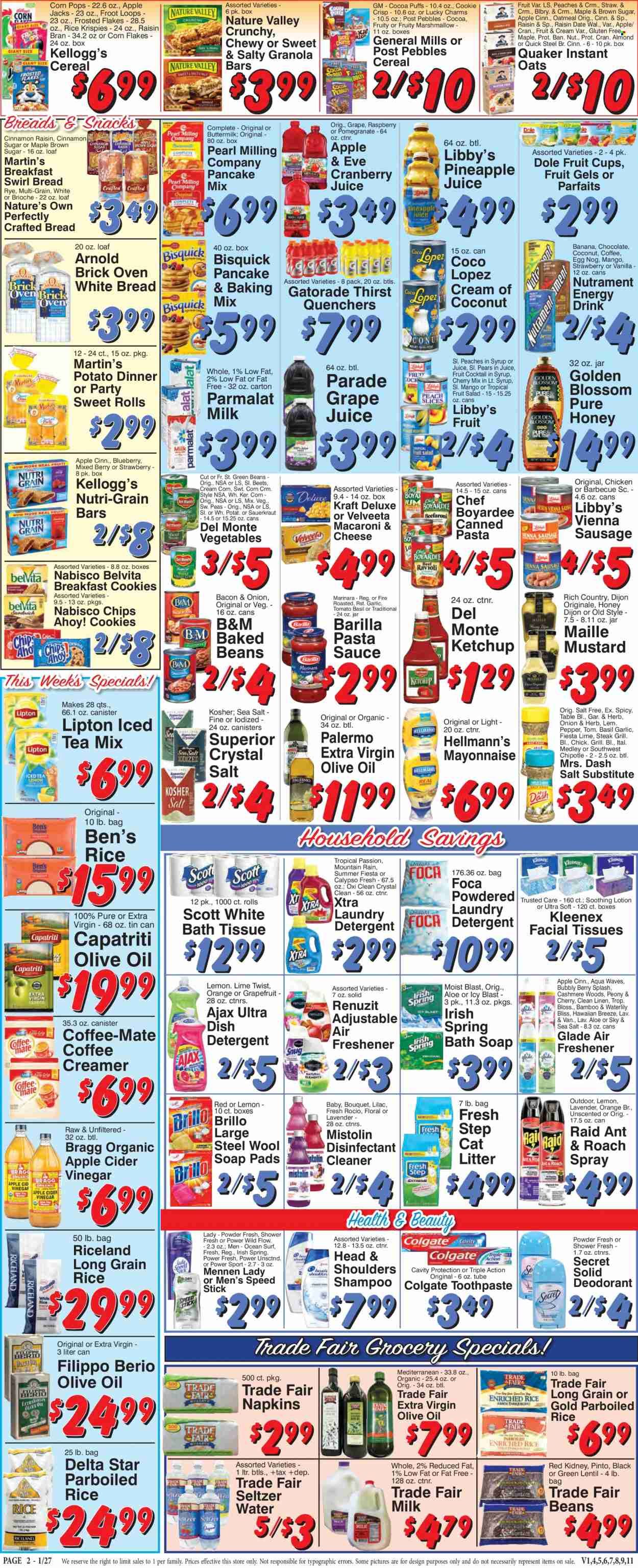 Trade Fair Supermarket (NY) Weekly Ad Flyer Specials January 27 to February 2, 2023