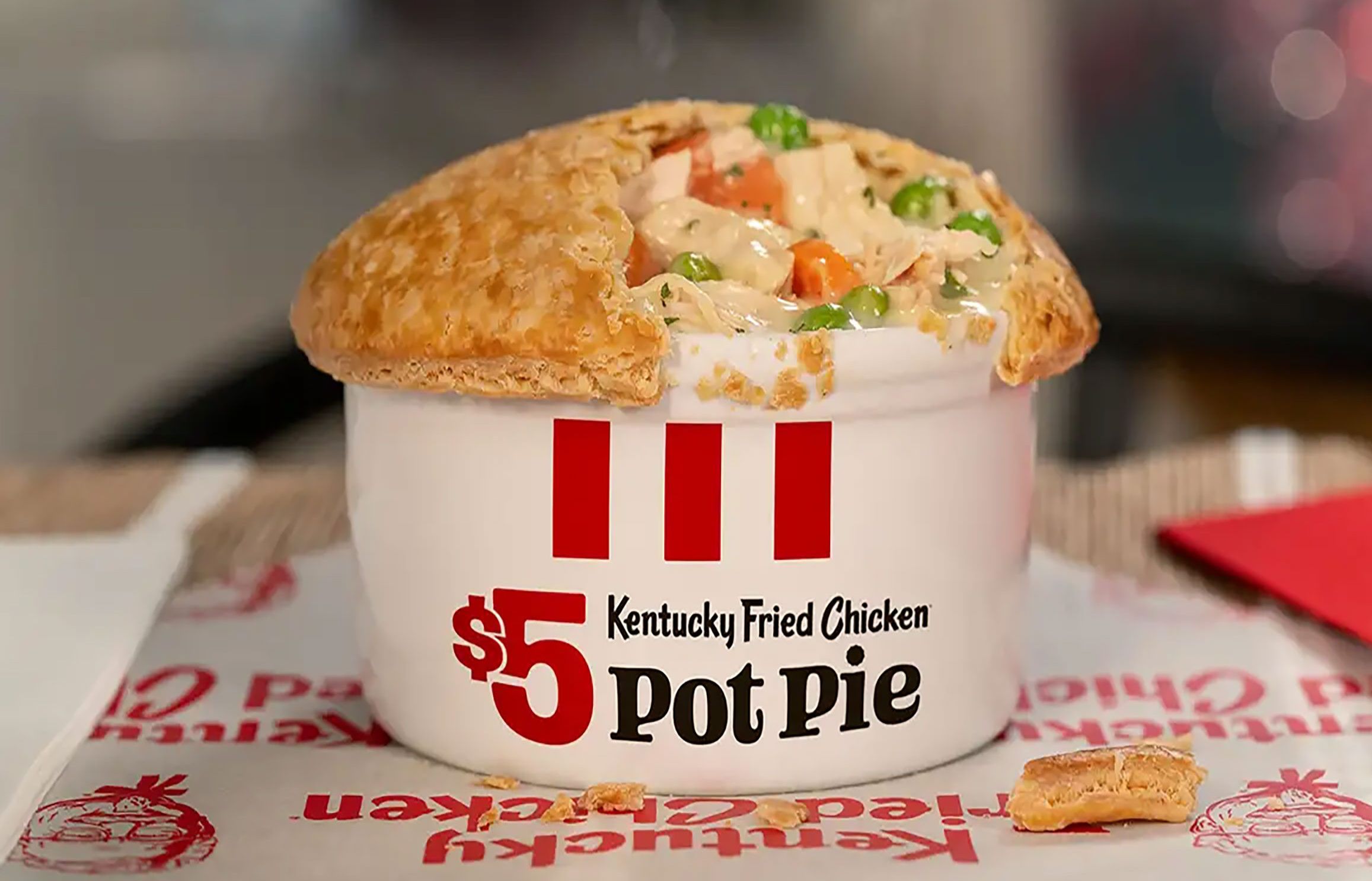 Kentucky Fried Chicken Dishes Up their $5 Pot Pie for a Limited Time Kentucky Fried Chicken Dishes Up their $5 Pot Pie for a Limited Time