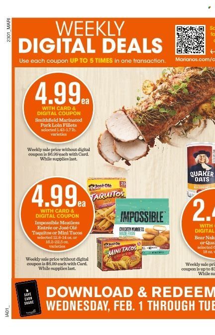 Mariano’s (IL) Weekly Ad Flyer Specials February 1 to February 7, 2023