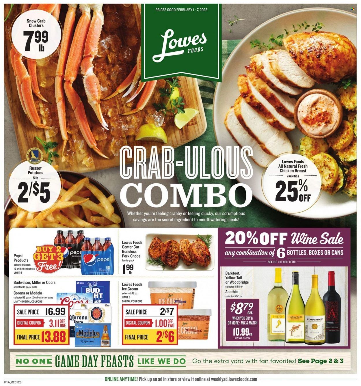 Lowes Foods (NC, SC) Weekly Ad Flyer Specials February 1 to February 7, 2023