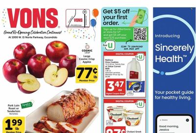 Vons (CA) Weekly Ad Flyer Specials February 1 to February 7, 2023