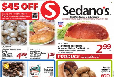 Sedano's (FL) Weekly Ad Flyer Specials February 1 to February 7, 2023