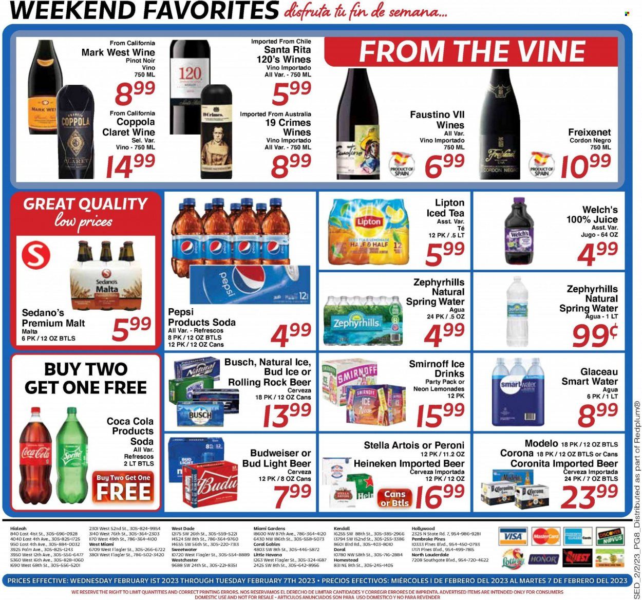 Sedano's (FL) Weekly Ad Flyer Specials February 1 to February 7, 2023