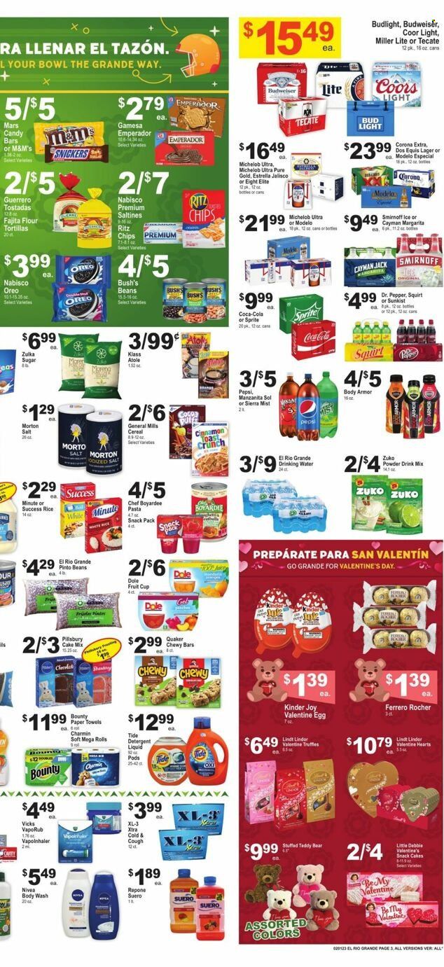 El Rio Grande (TX) Weekly Ad Flyer Specials February 1 to February 7, 2023