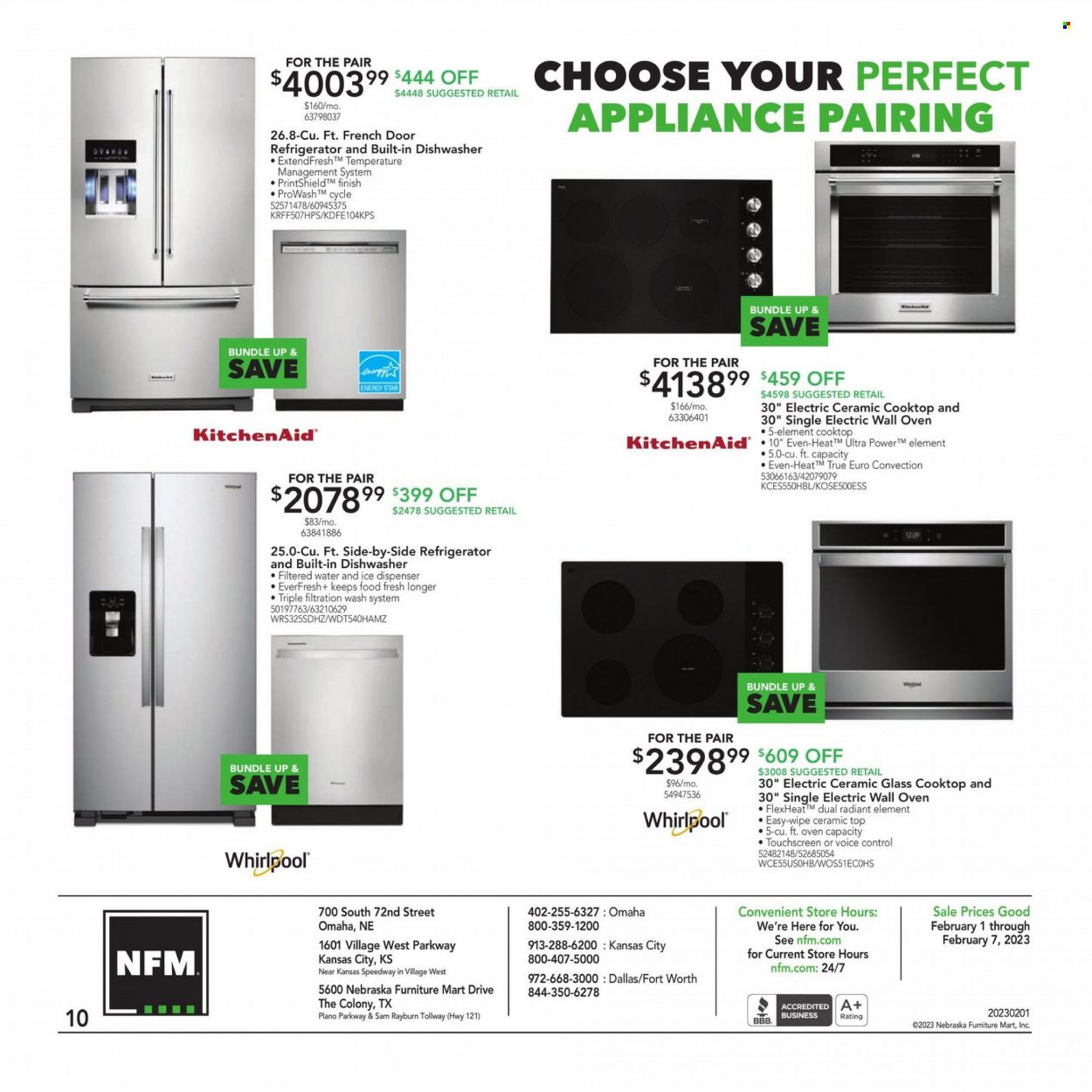 Nebraska Furniture Mart (IA, KS, NE, TX) Weekly Ad Flyer Specials February 1 to February 7, 2023