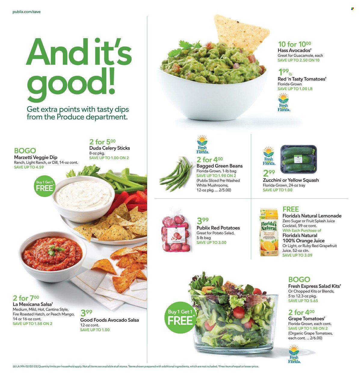 Publix (AL, FL, GA, NC, SC, TN) Weekly Ad Flyer Specials February 2 to February 8, 2023