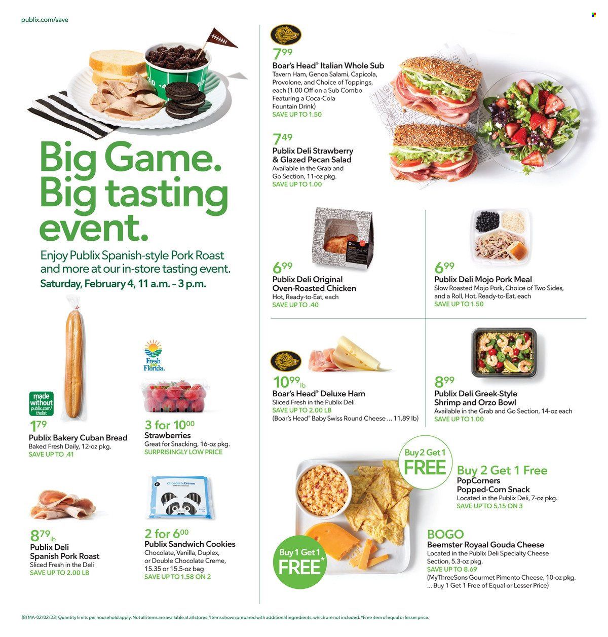 Publix (AL, FL, GA, NC, SC, TN) Weekly Ad Flyer Specials February 2 to February 8, 2023