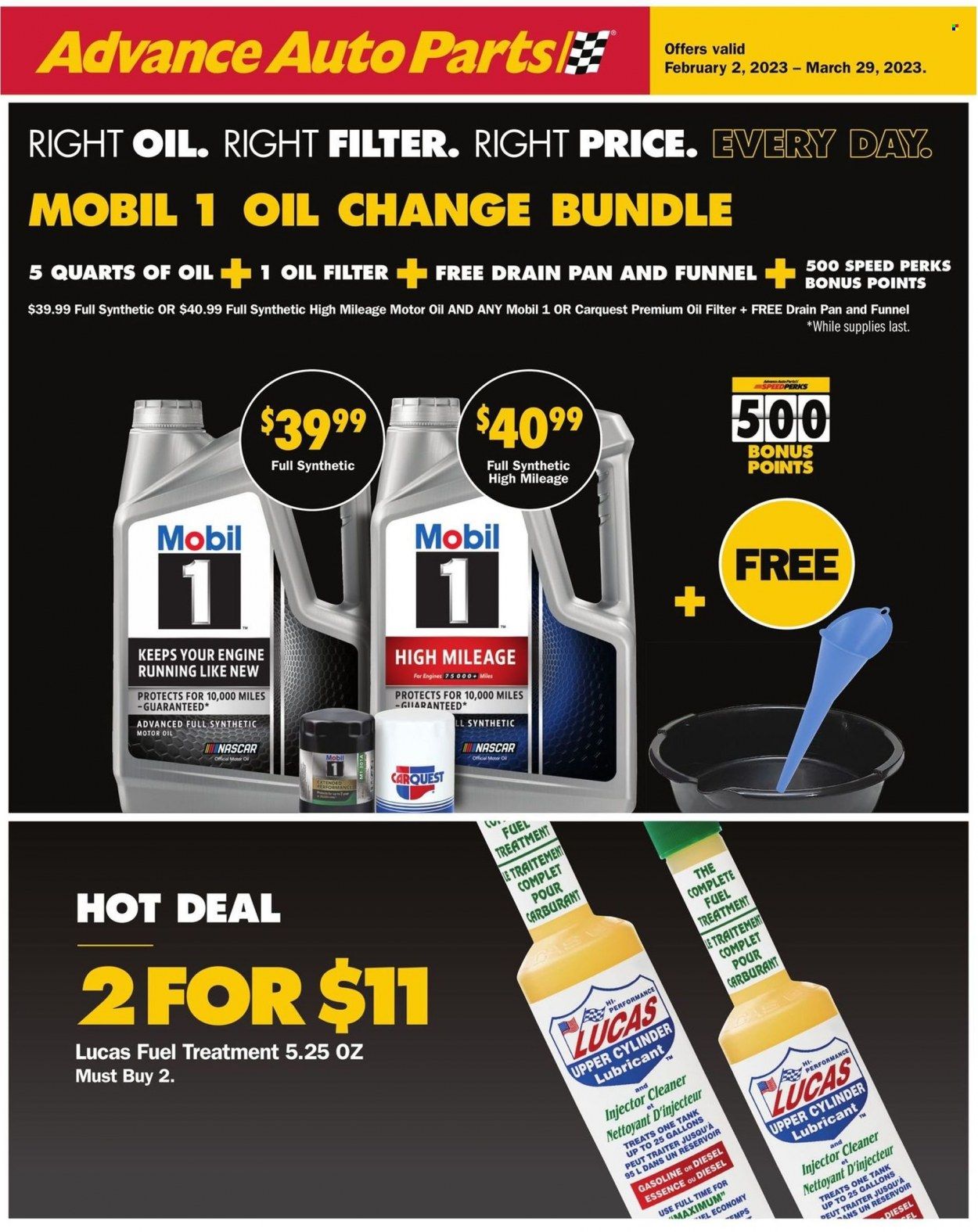 Advance Auto Parts Weekly Ad Flyer Specials February 2 to March 29, 2023