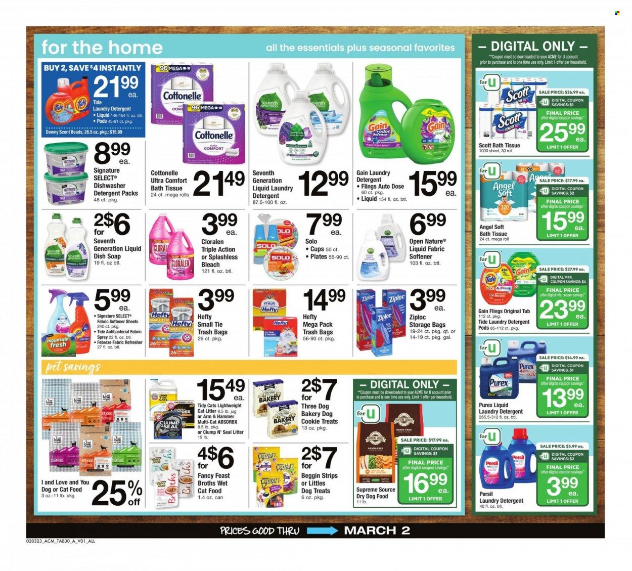 ACME (DE, NJ, NY, PA) Weekly Ad Flyer Specials February 3 to March 2, 2023