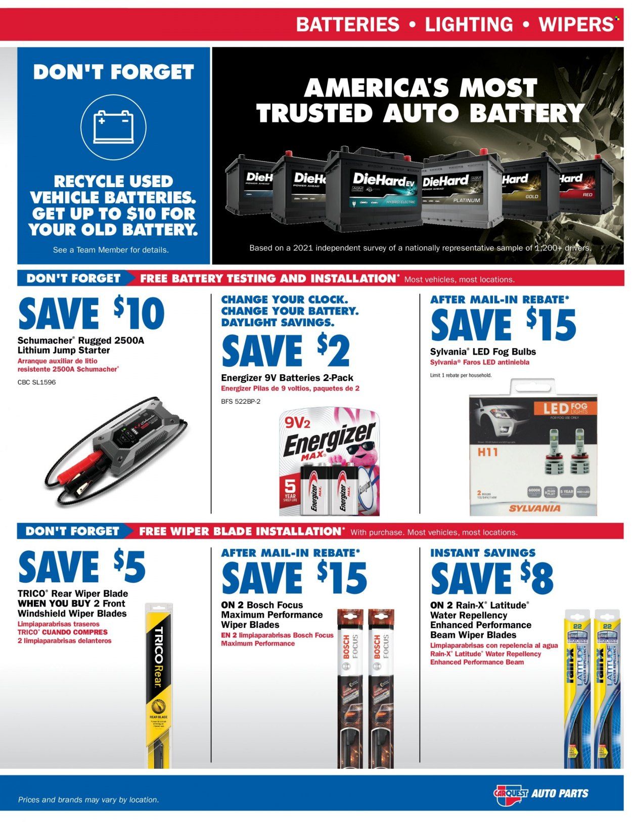 Carquest Weekly Ad Flyer Specials February 2 to March 29, 2023