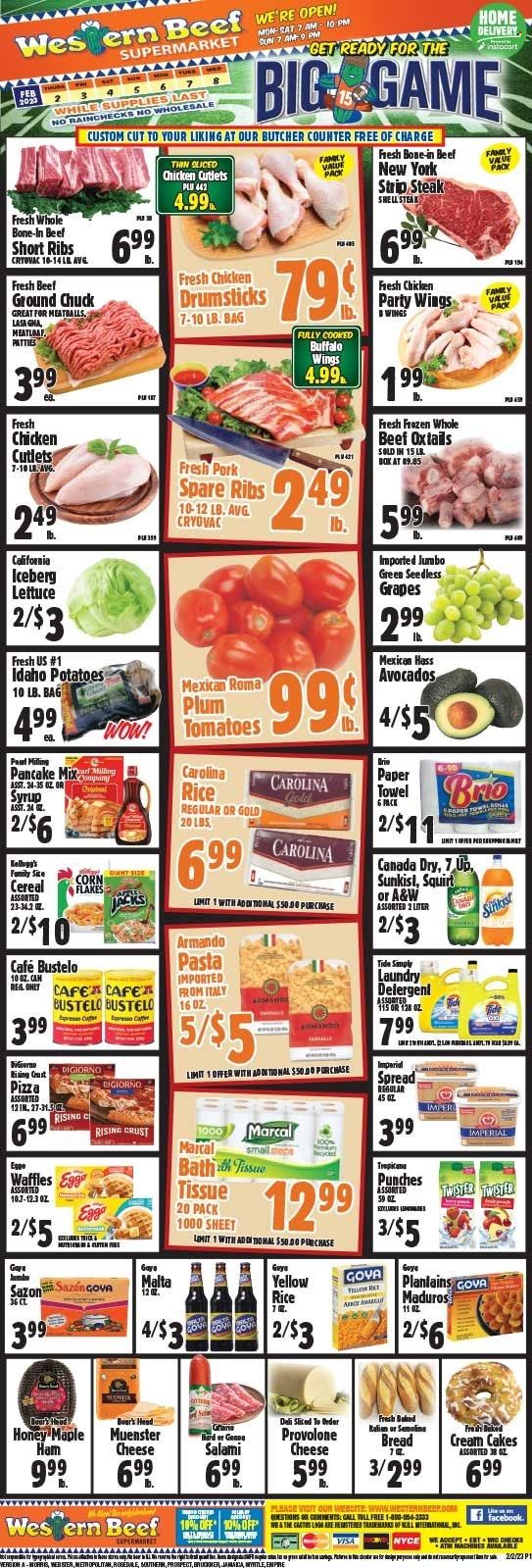 Western Beef (FL, NY) Weekly Ad Flyer Specials February 2 to February 8, 2023