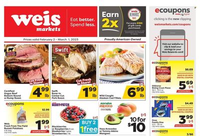 Weis (MD, NY, PA) Weekly Ad Flyer Specials February 2 to March 1, 2023