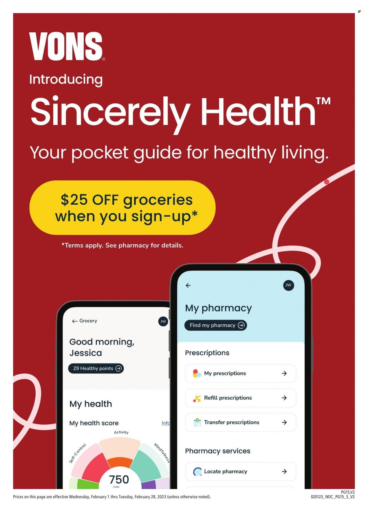 Vons (CA) Weekly Ad Flyer Specials February 1 to February 28, 2023