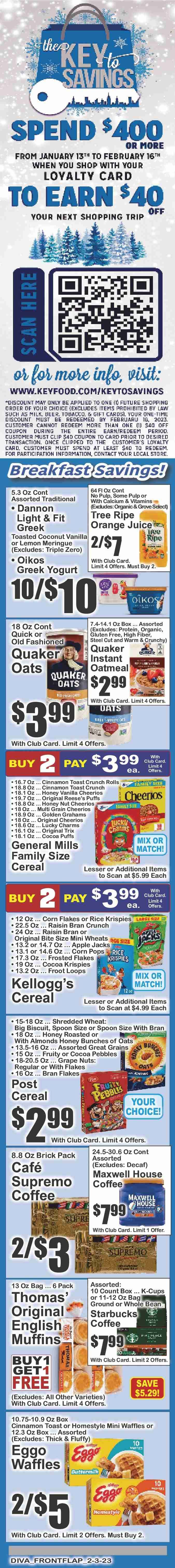Key Food (NY) Weekly Ad Flyer Specials February 3 to February 9, 2023