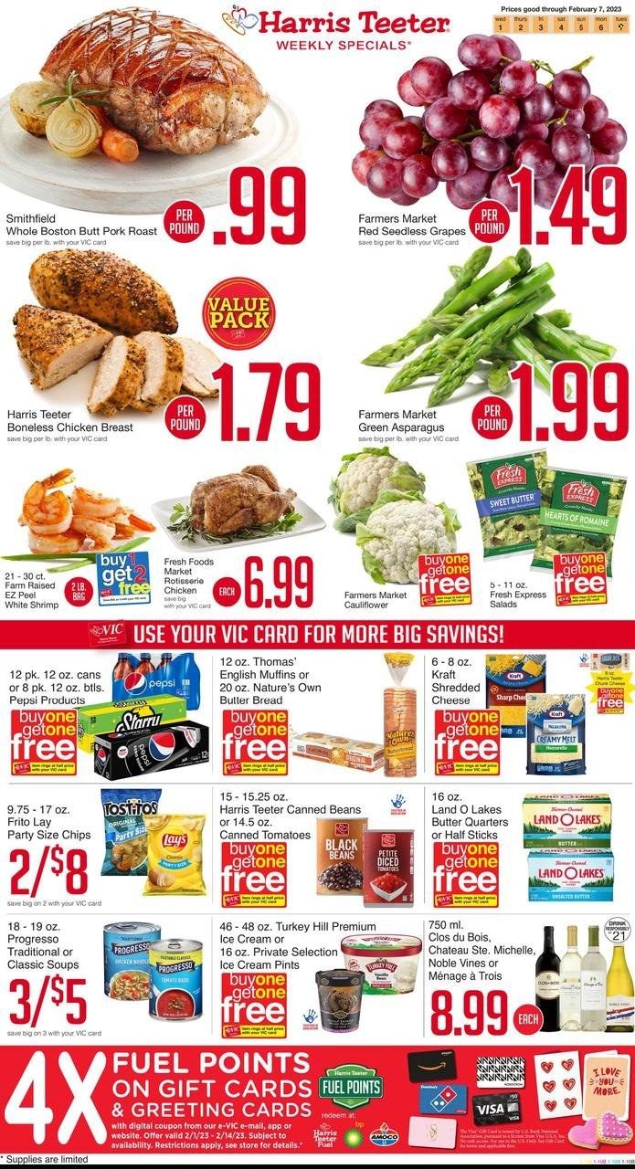 Harris Teeter Weekly Ad Flyer Specials February 1 to February 7, 2023