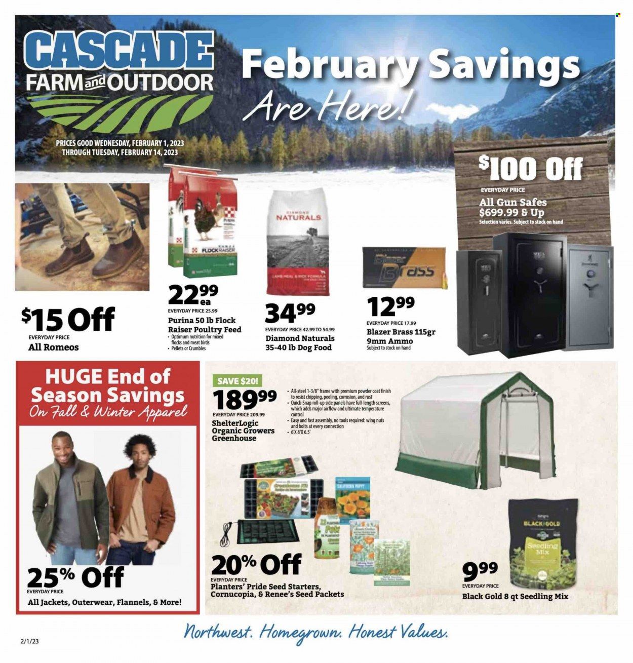 Cascade Farm And Outdoor (OR, WA) Weekly Ad Flyer Specials February 1 to February 14, 2023
