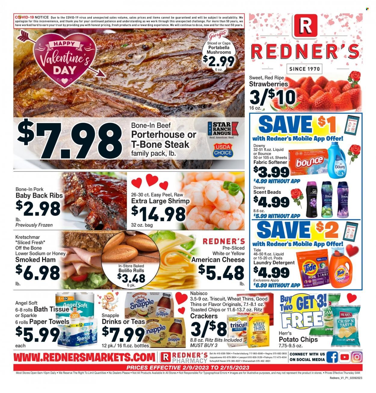 Redner's Markets (DE, MD, PA) Weekly Ad Flyer Specials February 9 to February 15, 2023