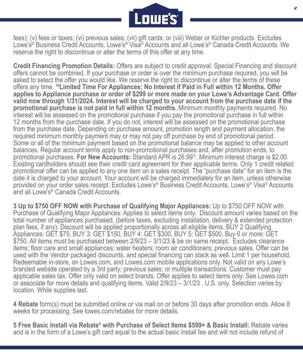 Lowe's Weekly Ad Flyer Specials February 9 to February 22, 2023