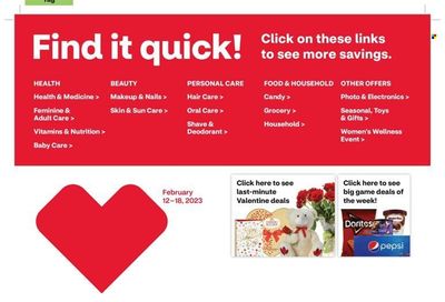 CVS Pharmacy Weekly Ad Flyer Specials February 12 to February 18, 2023