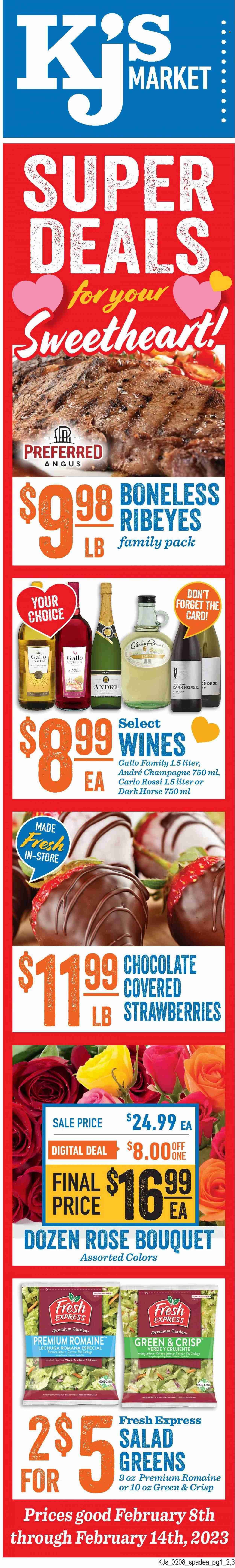 KJ´s Market (GA, SC) Weekly Ad Flyer Specials February 8 to February 14, 2023