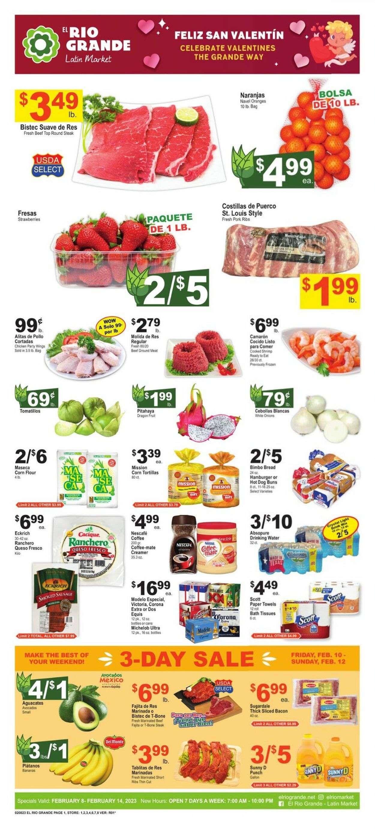 El Rio Grande (TX) Weekly Ad Flyer Specials February 8 to February 14, 2023
