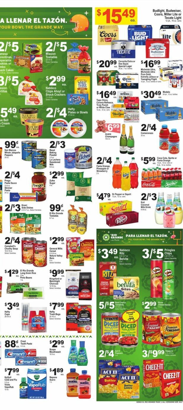 El Rio Grande (TX) Weekly Ad Flyer Specials February 8 to February 14, 2023
