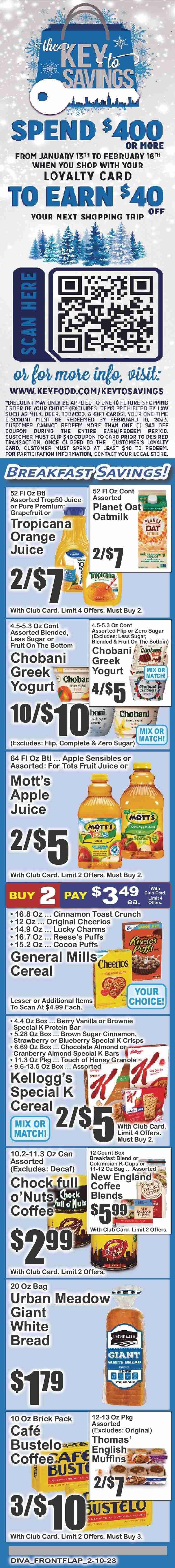 Key Food Weekly Ad Flyer Specials February 10 to February 16, 2023
