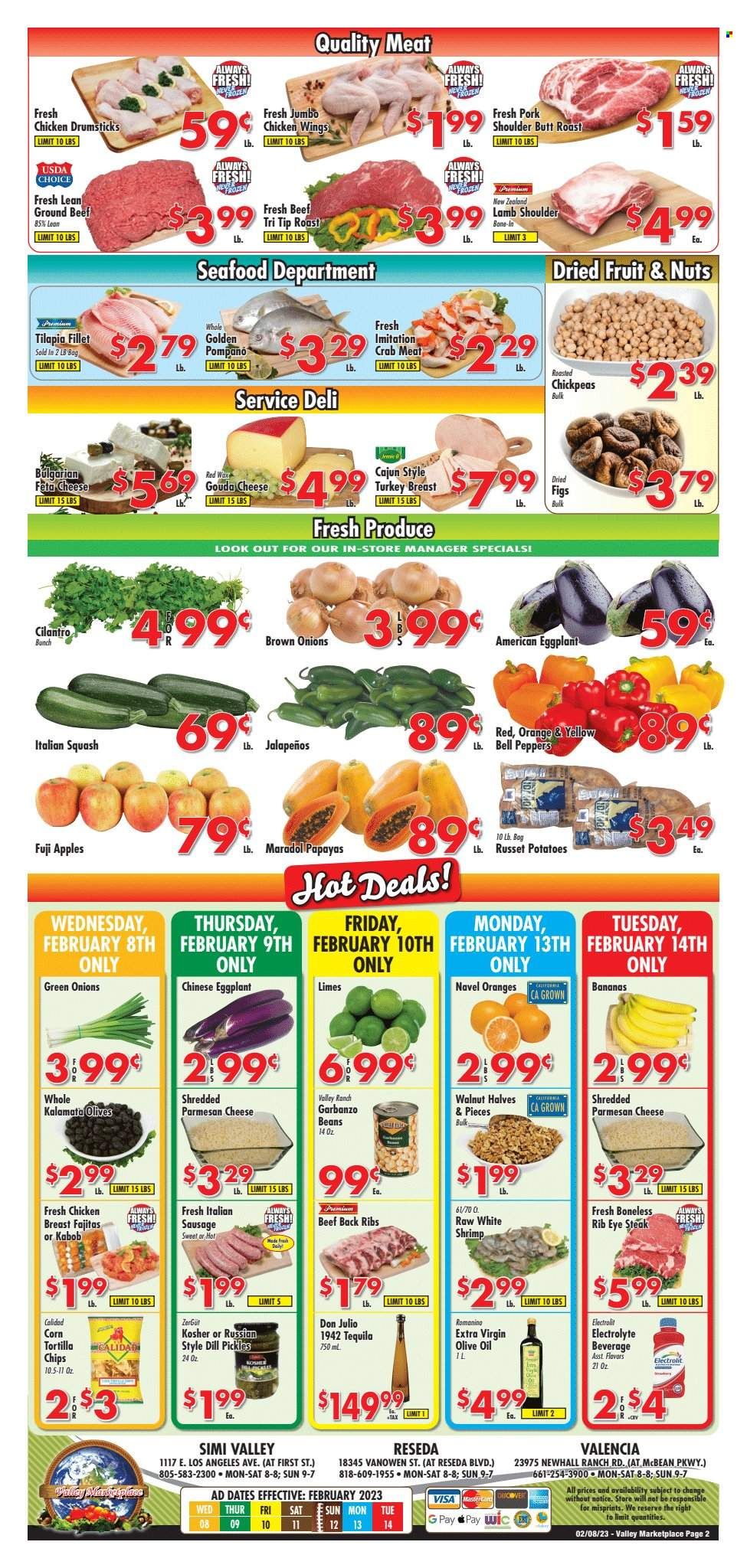 Valley Marketplace (CA) Weekly Ad Flyer Specials February 8 to February 14, 2023