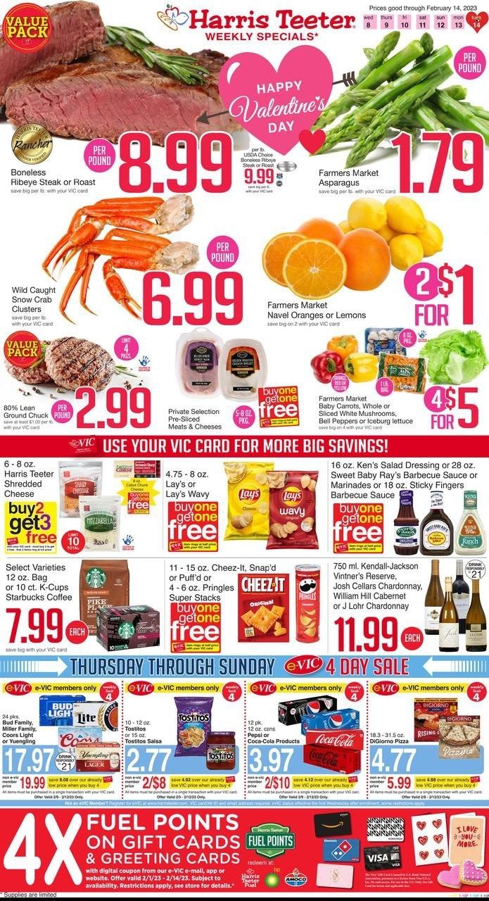 Harris Teeter Weekly Ad Flyer Specials February 8 to February 14, 2023