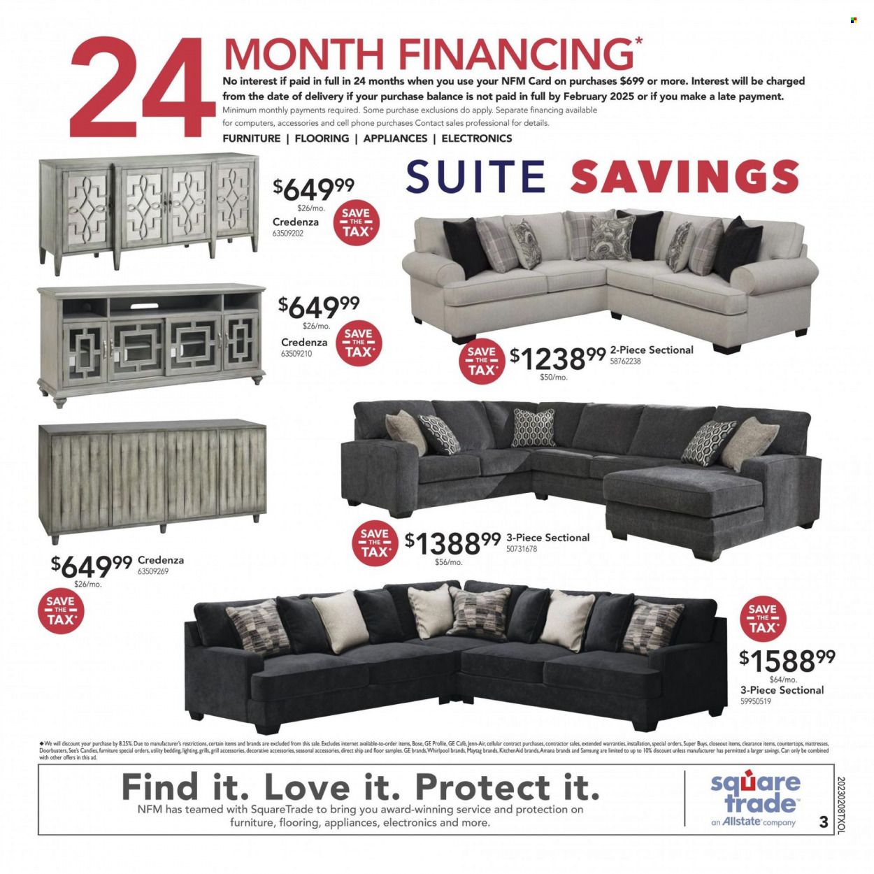 Nebraska Furniture Mart (IA, KS, NE, TX) Weekly Ad Flyer Specials February 8 to February 14, 2023